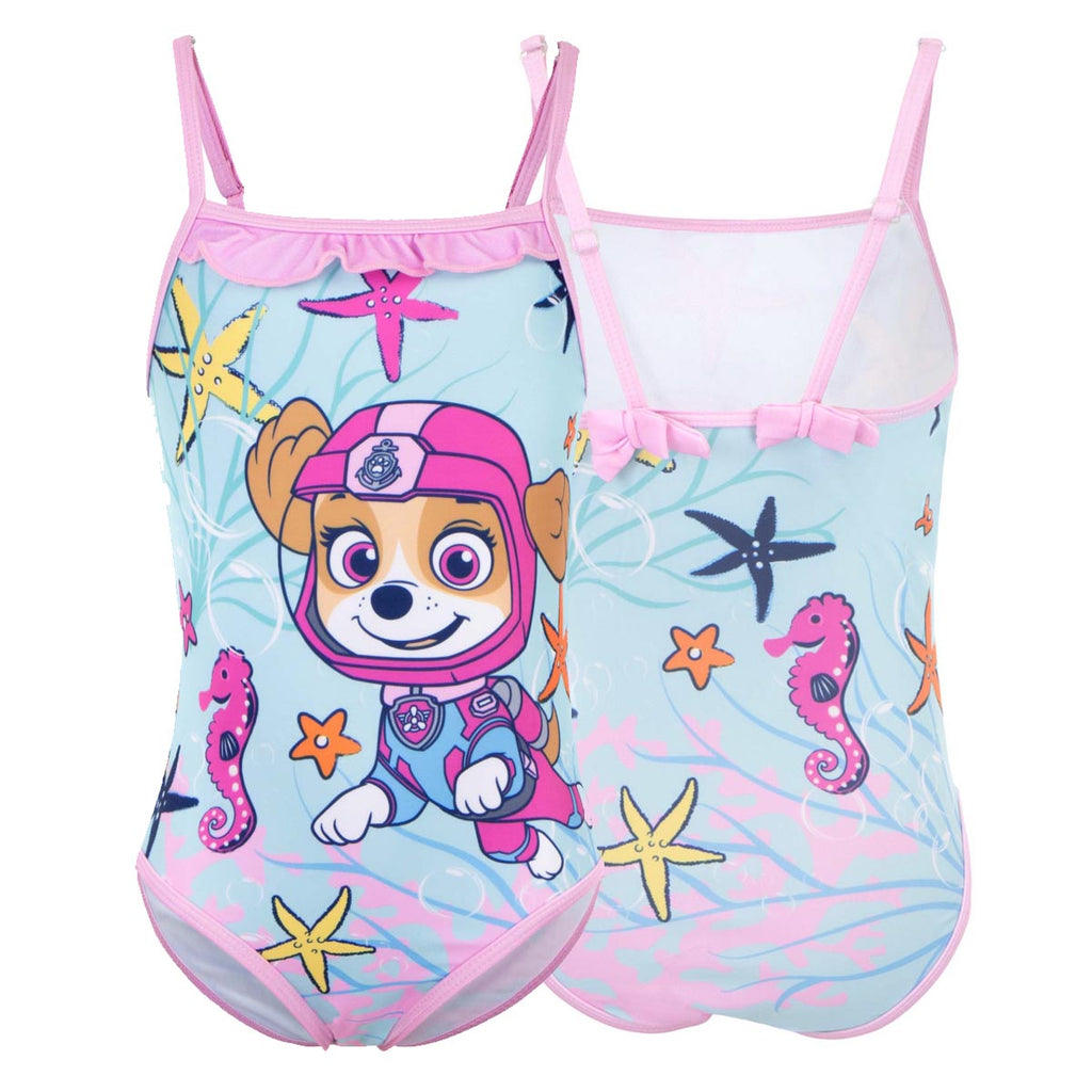 Paw Patrol Badeanzug für Kinder rosa blau Mädchen