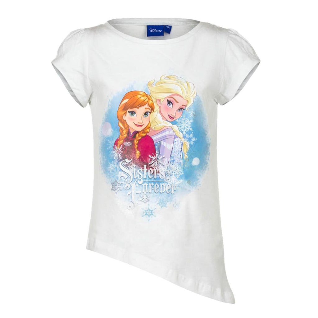 Frozen T-Shirt aus Disneys Eiskönigin Kinder weiß Schwestern  